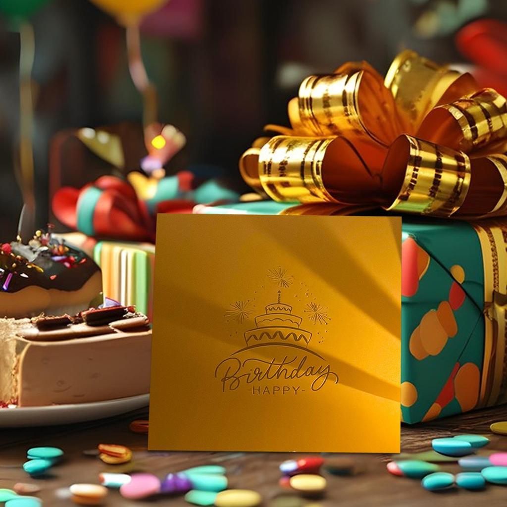 3D Popup Birthday Card Happy Birthday Cards Postcard Keepsake Celebration Decoration For Men Wife Kids Husband Daughter Sister