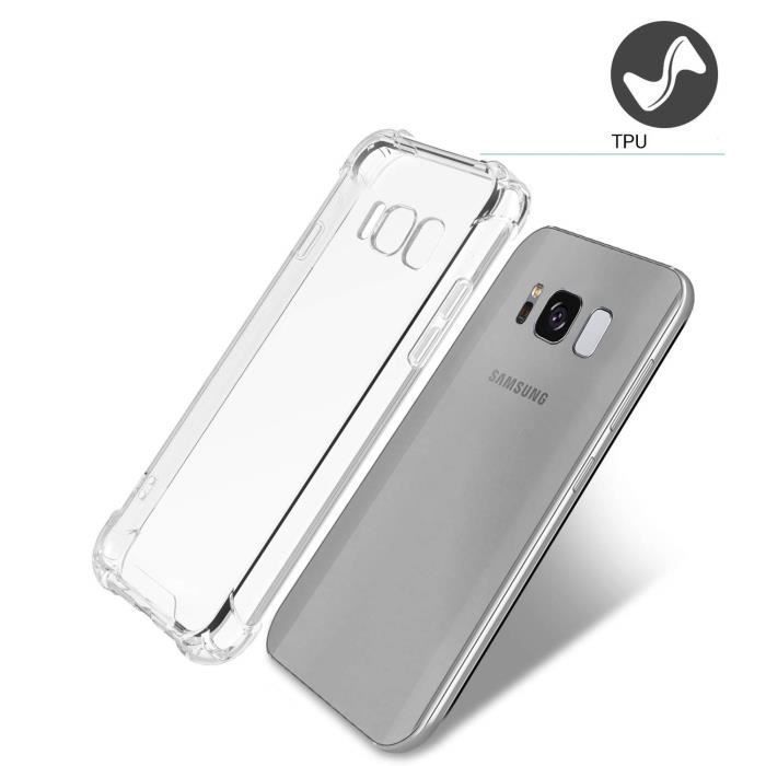 Case for Samsung Galaxy S8 - Transparent TPU Gel Soft Silicone Shockproof [Phonillico®]