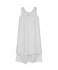 Teulimingbeodeu Layered Sleeveless Long One-Piece [ White ]