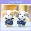 Plush Teddy Dog Keychain With Polyester Fiber Filling For Girls Gift Decor