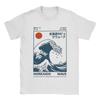 HOKKAIDO WAVE Unisex T Shirt Humor Tees Short Sleeve Round Neck TShirts Pure Cotton New Arrival Clothes