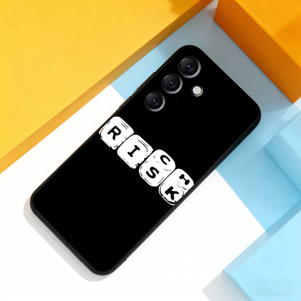 Day Trader Trading RISK Phone Case For Samsung Galaxy A 73,72,51,53,52,71,22,5G,Note,J7,8,9 Soft Black Cover