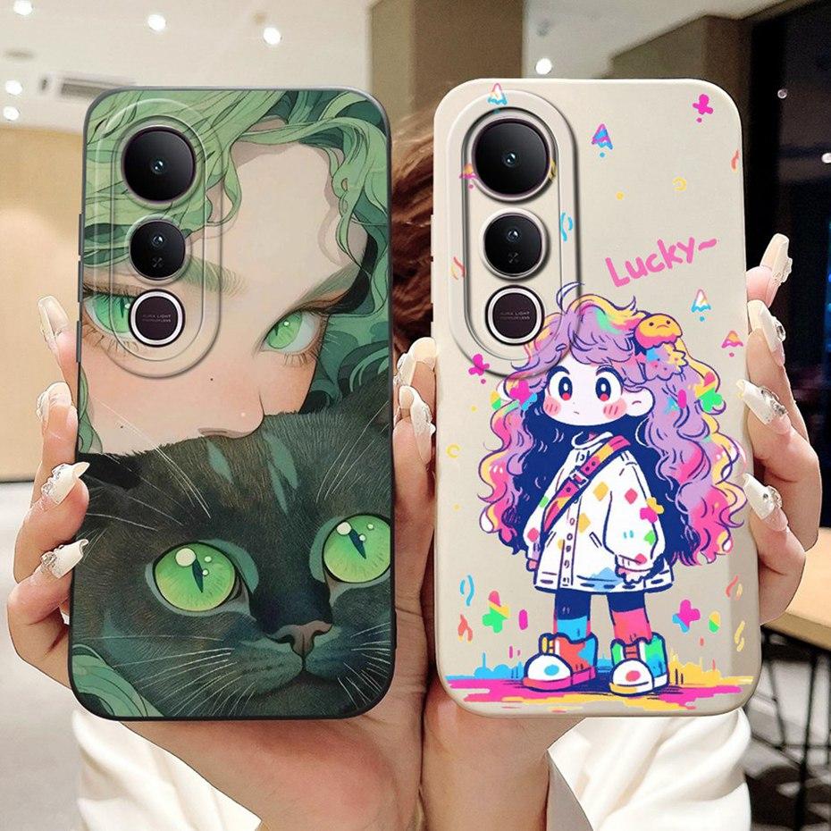 For Vivo V50 Lite V50 2025 Beautiful Butterfly Floral Phone Case For Vivo V50 V 50 V50lite 4G 5G Soft Silicone Shockproof Cases