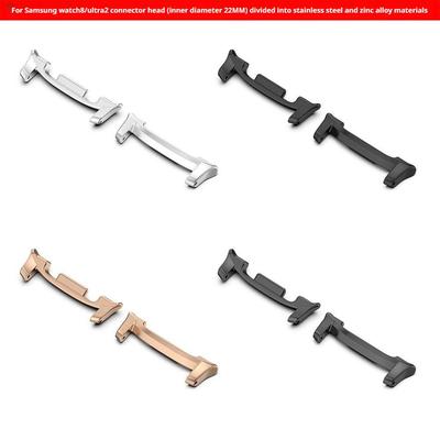 2pcs Stainless Steel Connectors for Samsung Galaxy Watch 8 40/44mm Connector Adapter Strap Bracelet Wristband Accessories