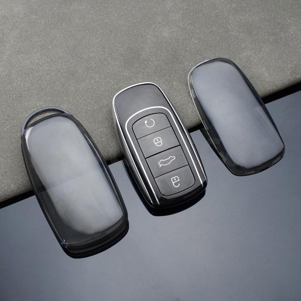 Transparent Tpu Car Smart Key Case Cover Shell Bag Protector For Chery Tiggo 8 Pro Tiggo 8Plus New 5 Plus 7Pro Accessories
