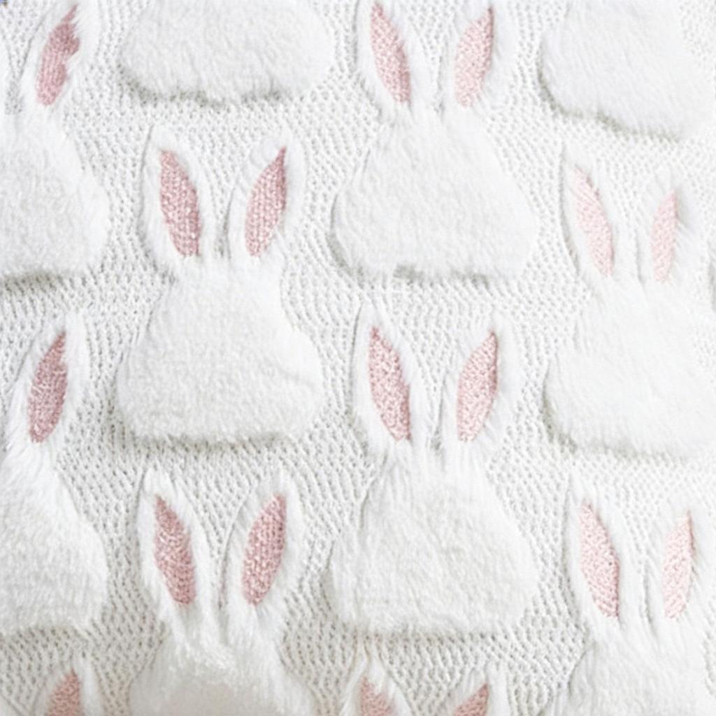 Easter Pillow Covers Cute Rabbit Cushion Wrap 18x18in Embroidered Ears Farmhouse Easter Pillow Covers for Bedroom Home Decor