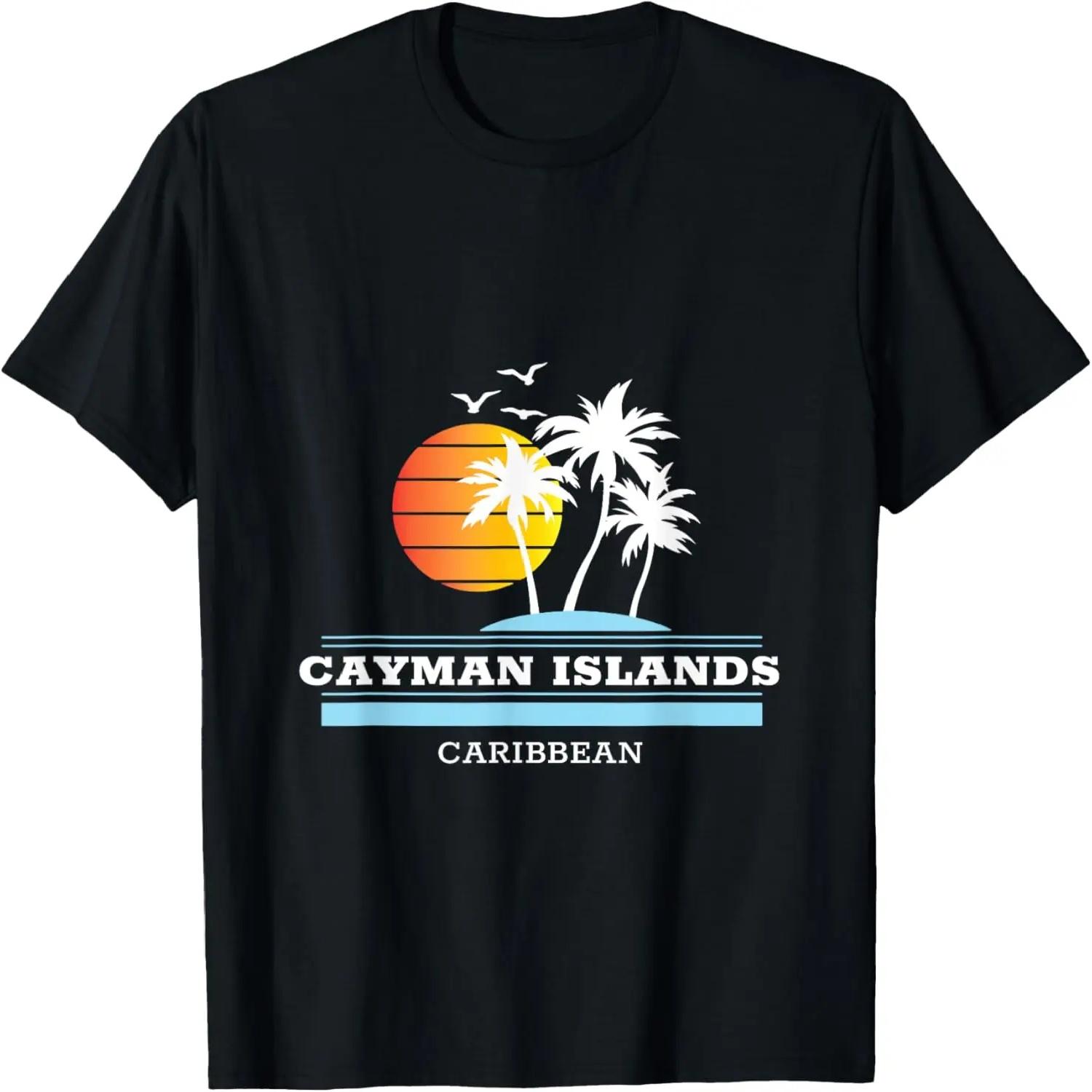 Retro Cool Cayman Islands Original Beach Sunset Novelty Art T-Shirt XXXXL