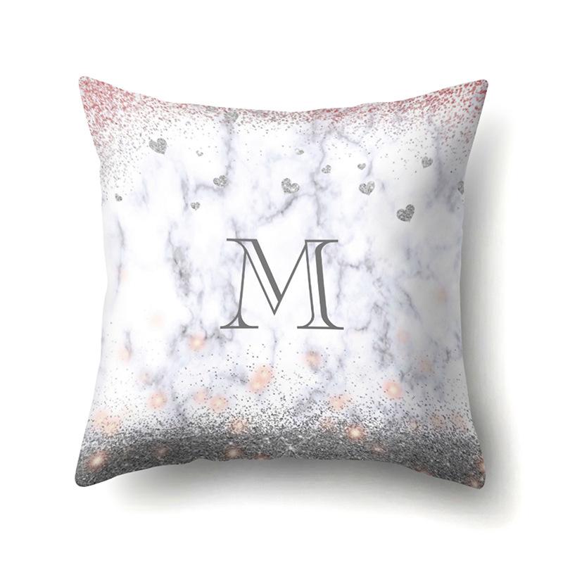 Nordic Pillow Ins Style Polyester Pillow Case Car Decoration Home Printed Car Waist Cushion Pillow Case