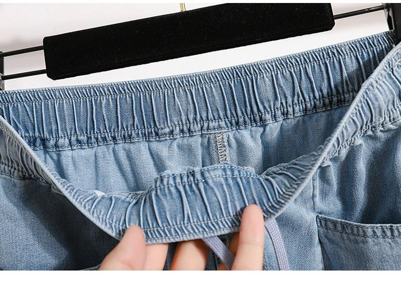 Women's High Waist Tencel Jeans - Spring/Summer Thin, Large Size, Slimming, Versatile Straight Leg, Loose Fit Pants