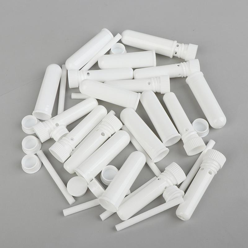 10Pcs Essential Oil Blank Inhaler Tubes Comes Inhaler Stick With Cotton Wicks, Refillable, Dropper