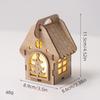Christmas Luminous Wooden Cabin Ornament - Small House Tree Decoration