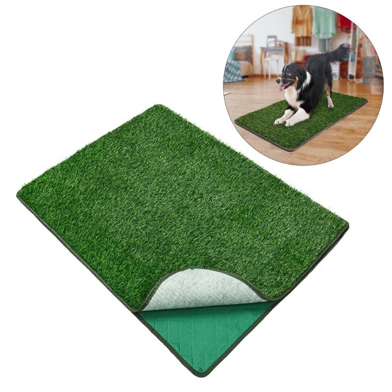 Schnell Saugfähig Tragbare Hunde-Toilette Grasmatten Premium Kunstrasenmatten für Hunde-Toilettenschale