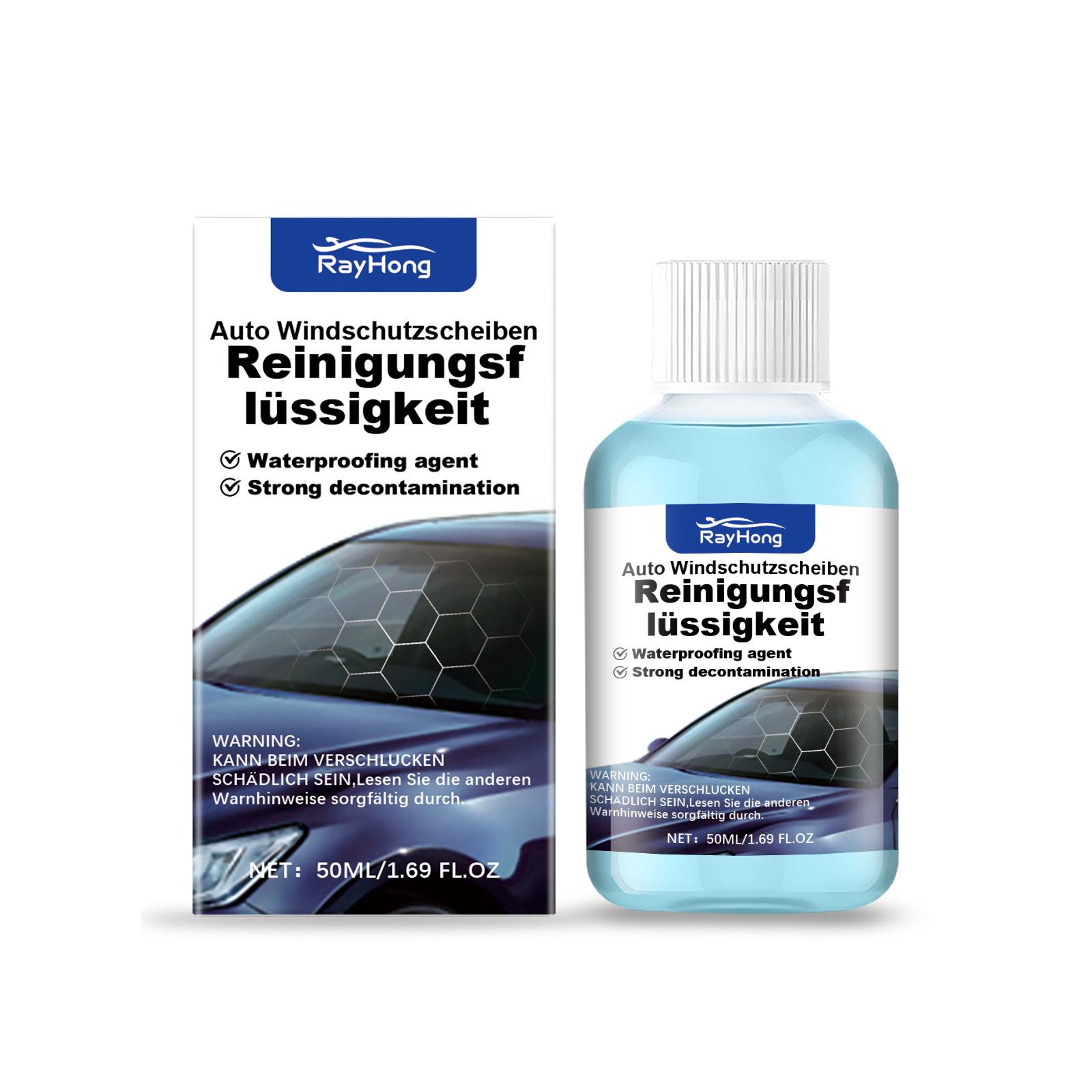 

RayhongCar Жидкость для мытья лобового стекла автомобиля, противозапотевающая, очищающая и обезжиривающая жидкость для автомобильных стекол 50ml