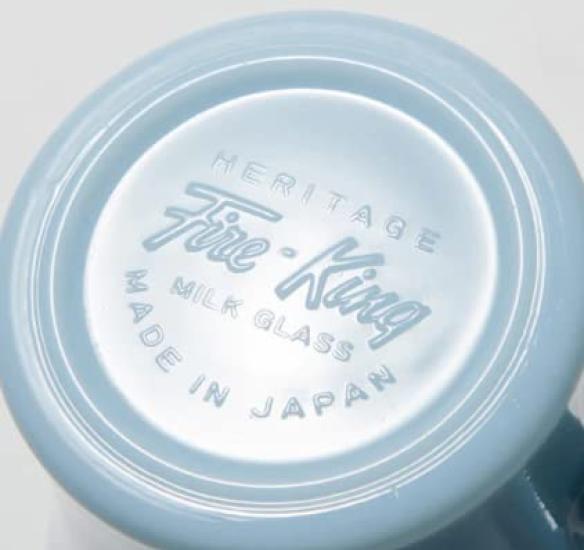 Soda Turquoise Blue Fire-King Mug,