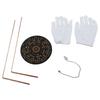99,9% Métal Cuivre Baguette de radiesthésie Pendule en cuivre psychique et de divination Kit d'accessoires d'outils d'expédition