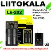 LiitoKala Lii-202 18650 Charger 1.2V/3.7V/3.2V/3.85V 21700 20700 2665014500 16340 NiMH Li-ion Battery Smart Charger