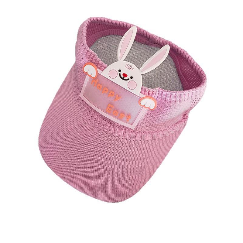 Children's hat summer baby cap cartoon sunscreen hat cute rabbit sunshade empty top hat