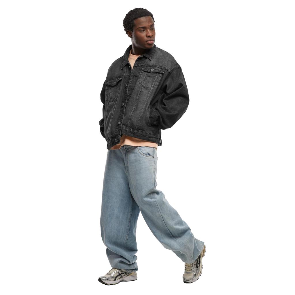 Build Your Brand Men's Boxy Denim Jacket