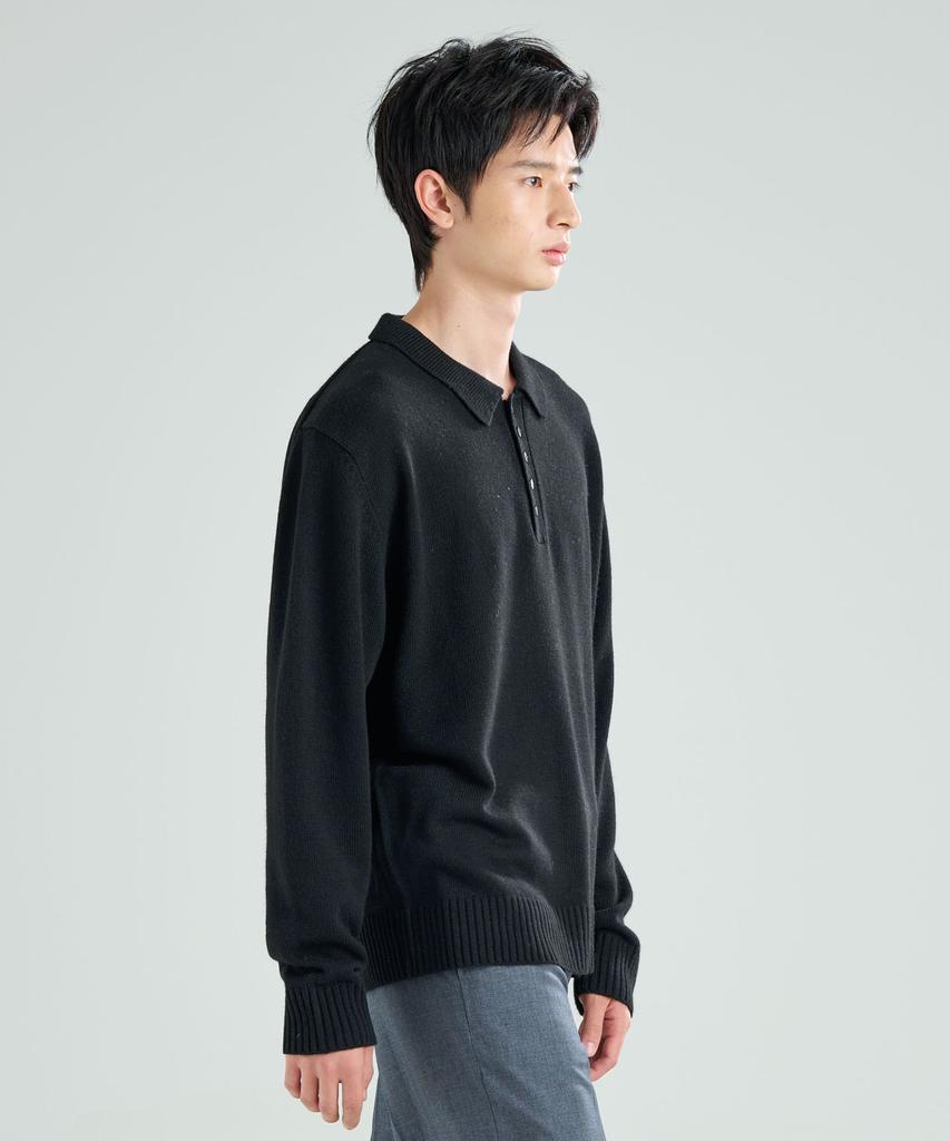 ZPLISH Wool Collared Knit Black