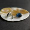 Silver Earrings with Nano Sapphire (2189145)