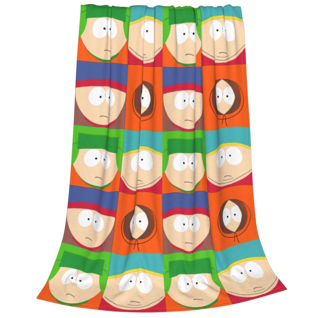 South-Parkk Kenneth Kenny McCormick Blankets Cartoon Flannel Funny Soft Throw Blankets for Home All Season