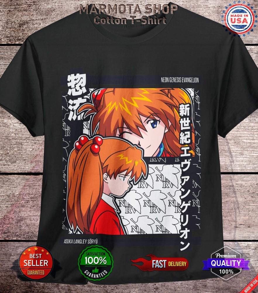 

Asuka Langley Neon Genesis Evangelion Shirt Japanese Anime Tee T-Shirt Manga EVA 4XL