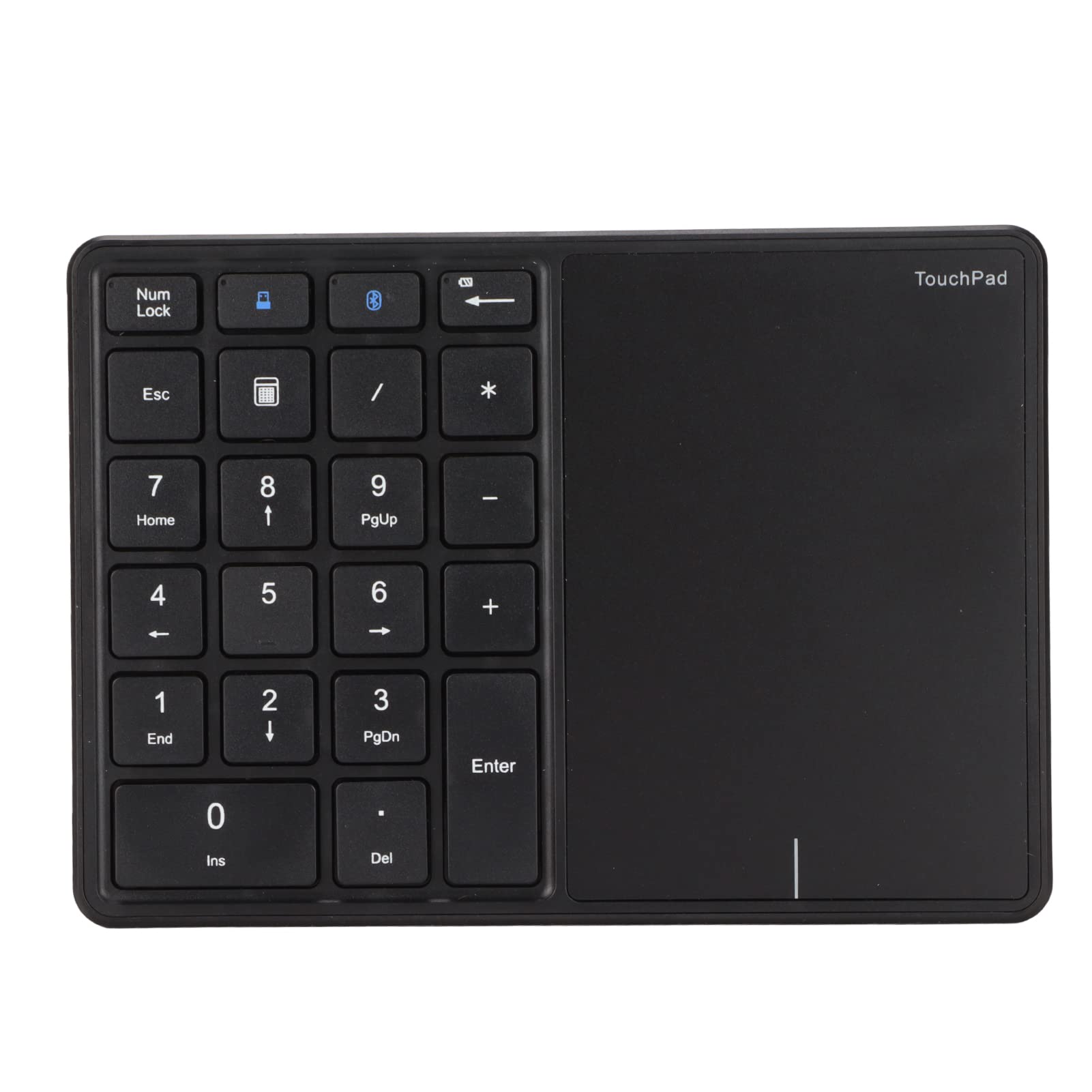

Vbestlife 22-Key Wireless Numeric Keypad with Touchpad, Wireless BT4.2 Rechargeable, Compatible with iOSWindows (Black)