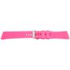 Bracelet - MY-MONTRE - Fitbit Versa/Versa 2 - Pink Silicone - Matte Steel Buckle - 210mm Spring Bars