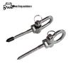 Stainless Steel Heavy Duty Swing Hooks for Porch Hammock, Punching Bag, or Yoga Chair.