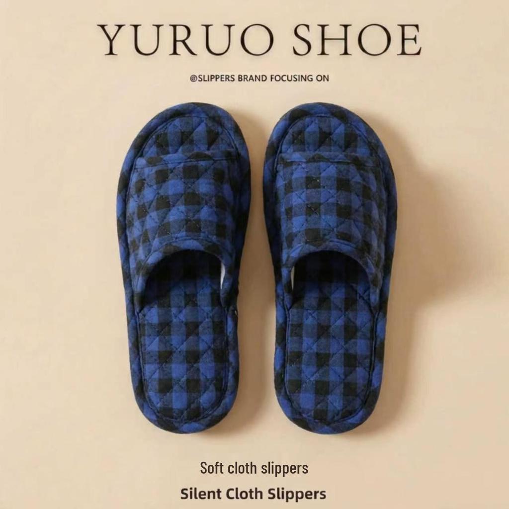 2025 Unisex Linen Slippers: Silent, Non-slip Cotton for All Seasons, Ideal for Home and Indoor Wooden Floors.
