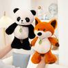 35cm Cute Run Series Fox Panda Elephant Plush Toys Cute Soft Stuffed Animals Doll Pillow For Birthday Gift Valentine's Day
