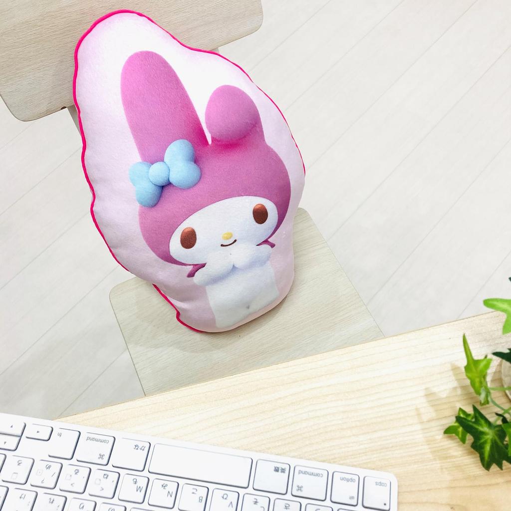 MORIPiLO Sanrio Characters My Melody Body Pillow Micro Fabric Plush Toy Nap Pillow 30x40x10cm Pink by Morishita Makura (Die-Cut Cushion) Skin-Friendly