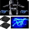 2Pcs 3D Car Door Step LED Welcome  Shadow Ghost Light Projector -Blue Horse