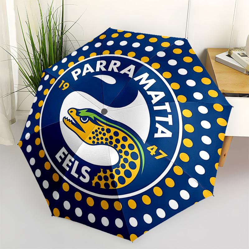 

Parramatta Eels, Logo Automatic Opening and Closing, 8 rib Structure Portable Umbrella, Suitable for Men and Women in All Seasons Perfect G