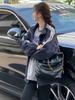 Women's Retro Stand-Up Collar Color Block Padded Baseball Jacket - Fall/Winter 2024