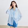INMAN Women's Tencel Linen Loose Shirt