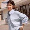 Women's Relaxed Fit Stand Collar Pullover Sweatshirt