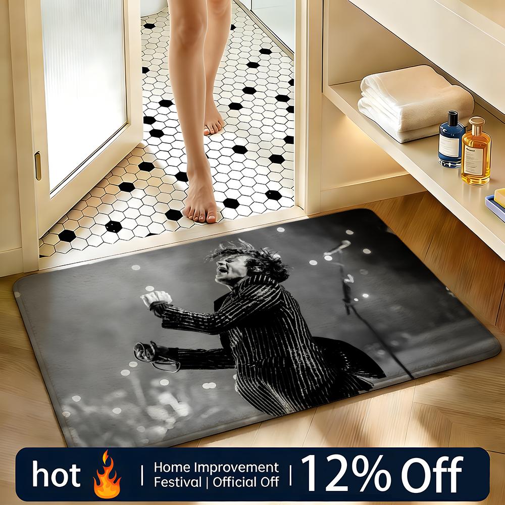 Soft Absorbent Non-Slip Rug Singer Harry Styles Floor Mat Home Decor Doormat Bedroom Floor Mat Shower Carpet