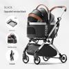 Bello Aluminum Drawbar Pet Stroller: Foldable Travel Bag for Cats and Dogs