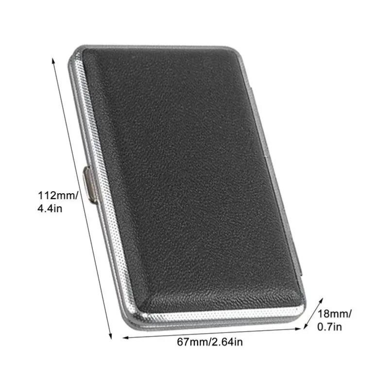 Leather Cigarettes Case Creative Classic 20-piece Pocket Box Cigarettes Storage Reusable PU Leather Cigarettes Container