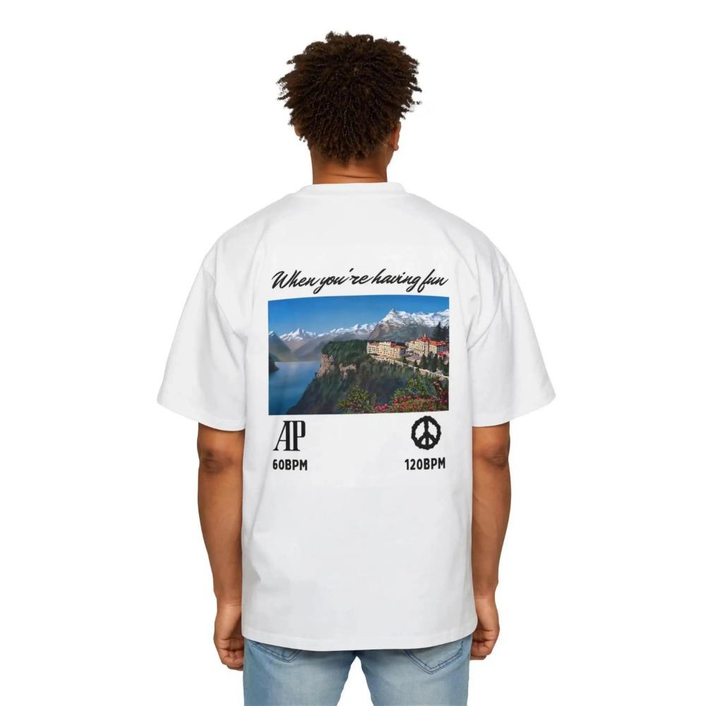 Casual Sports Men T-shirts Oversized Y2k Graphic Short Sleeves Heavy Cotton Top High Quality Summer Clothes Male T-shirts
