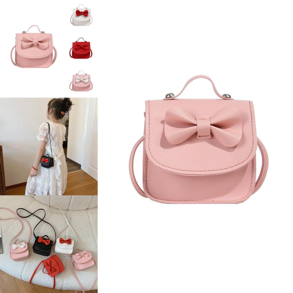 Bolsa de Ombro Infantil Estilosa Com Design de Laço Fofo Perfeita Para Uso Diário de Meninas e Meninos