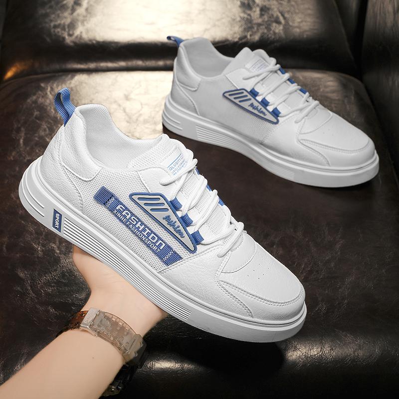 Newest Spring And Autumn Mens Casual Shoes Comfortable Flat Shoes Fashion Outdoor Shoes Non-Slip Soft-Soled Shoes Color Matching 44 44