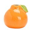 Country Style Ceramic Orange Vase for Hydroponic Ivy and Tabletop Decor