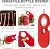 1Pcs 3-in-1 Magnetic Bottle Opener & Can Opener - Stainless Steel Multi-Functional Kitchen Tool for Beer, Soda, and Beverages
