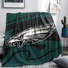 Philadelphia Eagles Printed Flannel Blanket, soft throw for bedroom sofa, washable, fan merchandise, great gift.