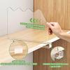 Simple Cabinets Shelves Organiser Adjustables Clear Shelf Separators For Bedroom/Kitchen