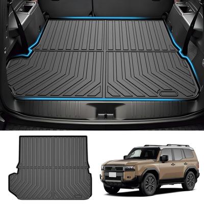 GIMUYA 3D Luggage Mat for Toyota New Land Cruiser 250 Series and VX 2024 Present 3D Custom TPE Interior Custom and Easy 1 Piece (7-Passenger) GDJ250W,