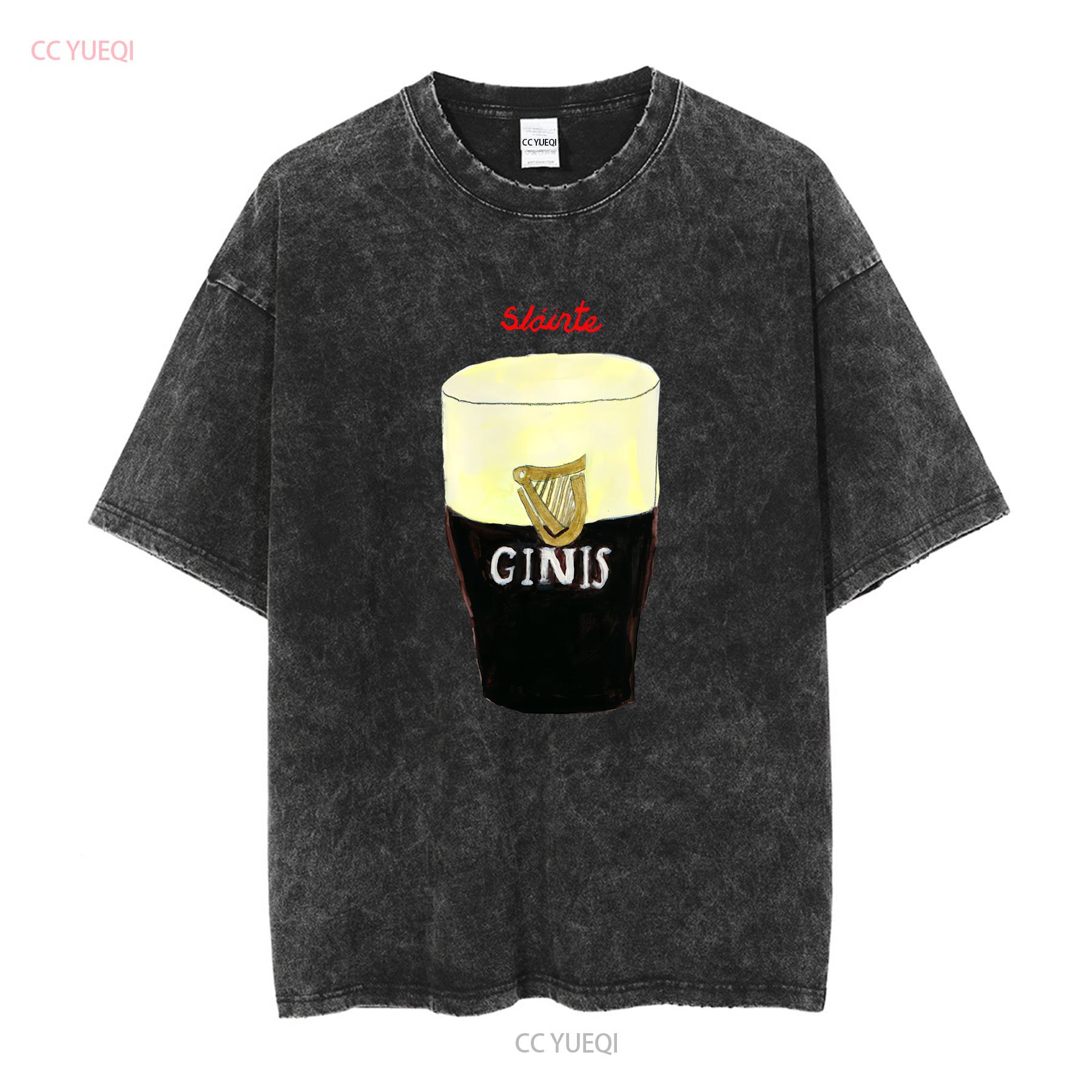 

NEW Classic Designed Ginis Glasses Art T Shirt HOT ITEM 2024 vintage Washed Unisex Slightly Casual Soft streetwear Stretched 3XL