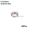50Pcs Stainlesss Steel Split Rings Assorted Fishing Tackle Fishing Rings for Blank Lures Crankbait Hard Bait Fishing Accessoies